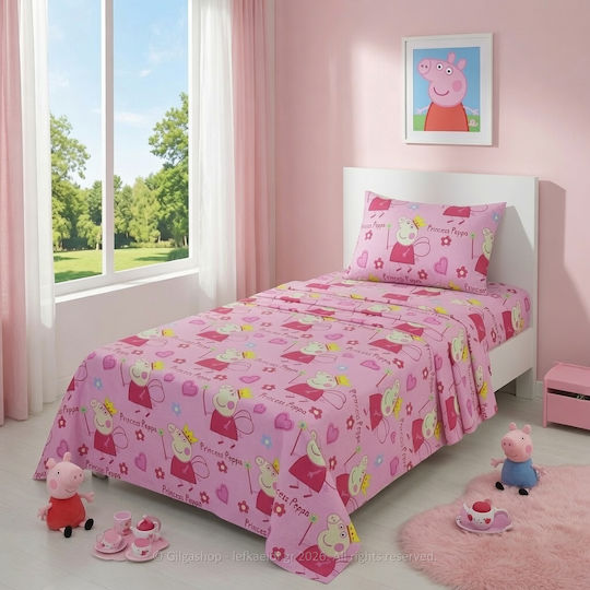 Casa Colori Σετ Σεντόνια Μονά Βαμβακερά Ccss160e-n11 160x260cm 3τμχ