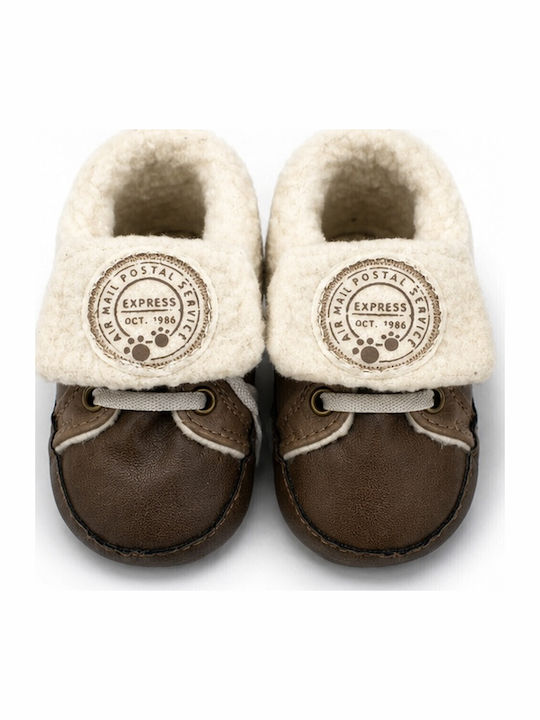 Panino Panino Weiche Sohlenschuhe Für Babys Braune Stiefel
