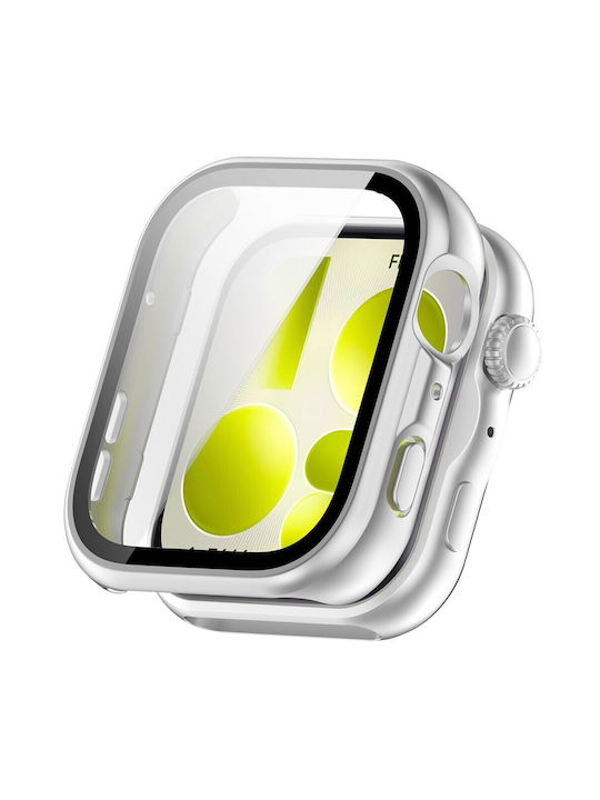 Πλαστική Θήκη με Τζαμάκι σε Ασημί χρώμα για Huawei Watch Fit 5