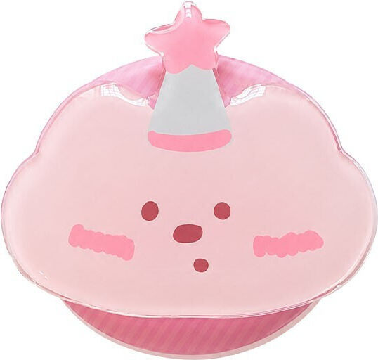Oxygendog Pop-Socket Basis für Handy Gesichtchen Rosa Hundekätzchen