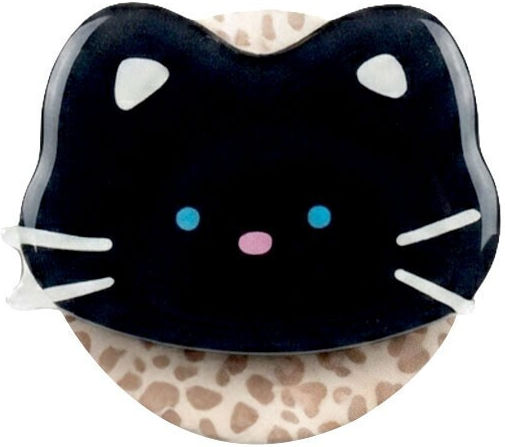 Oxygendog Pop Socket Mobile Phone Holder Black Little Cat