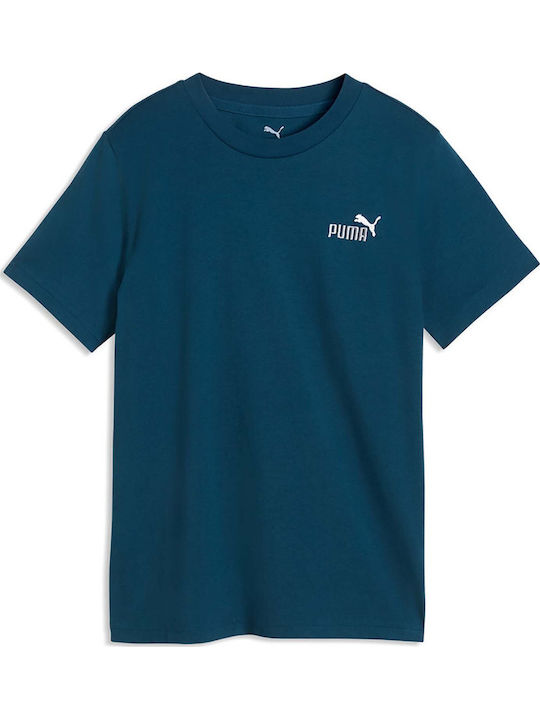 PUMA Παιδικό T-shirt Μπλε Logo Tee