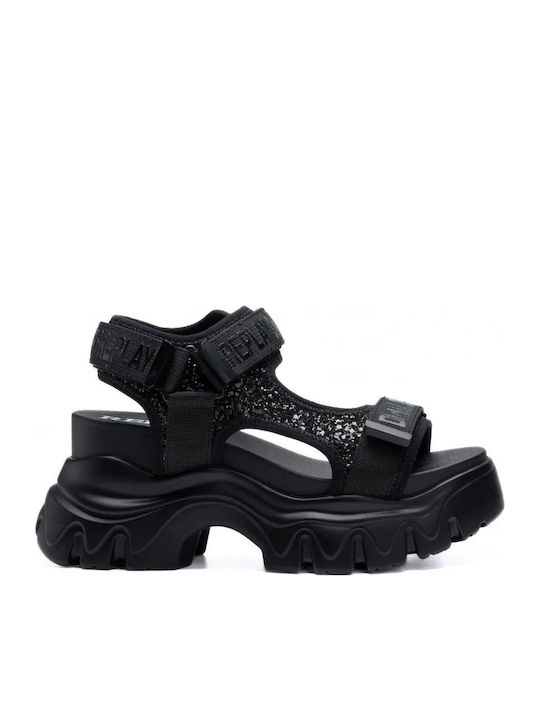 Women's Sandals Flatforms Black