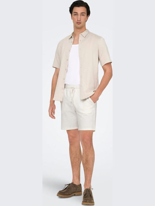 Only & Sons Ανδρική Βερμούδα Cloud Dancer