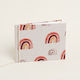 Beauty Home Baptism Guest Book Brick Red Rainbow Side