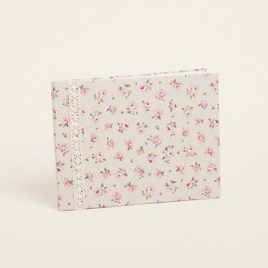 Beauty Home Wedding Wish Book Mini Floral Beige