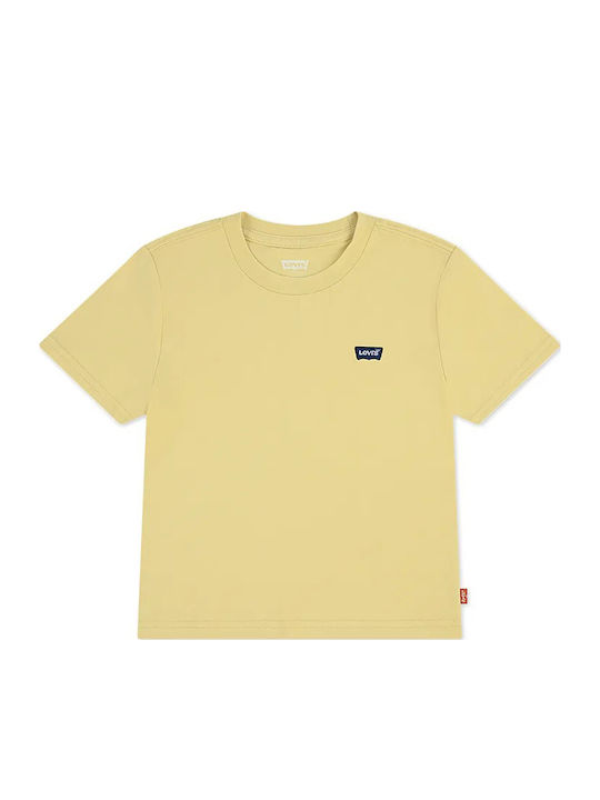 Levi's Детска тениска Raffia Жълта Batwing Ches...