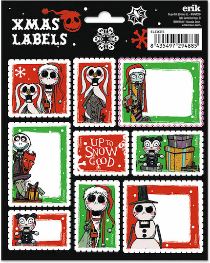 Disney Nightmare Before Christmas Etichete Pentru Caiete 9x2cm 5 Bucăți