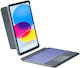 Inateck Acetouch Kb04112 Abnehmbares Tastatur-Hülle Ipad der 10. / 11. Generation Qwertz Grau