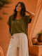 Women's Blouse Olive