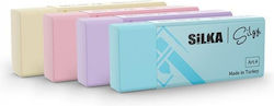 Silka Eraser Pastel Large 4 Colours 1 Piece