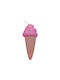 Weihnachtsbaumschmuck Eiscreme Styropor 14cm 2 Farben Rosa Eiscreme