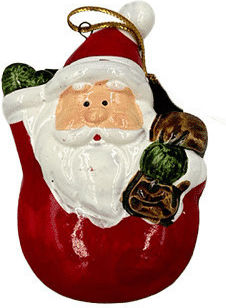 Ornament Ceramica Agățat Magnet 6 Modele 8x5,5x1,5 Cm