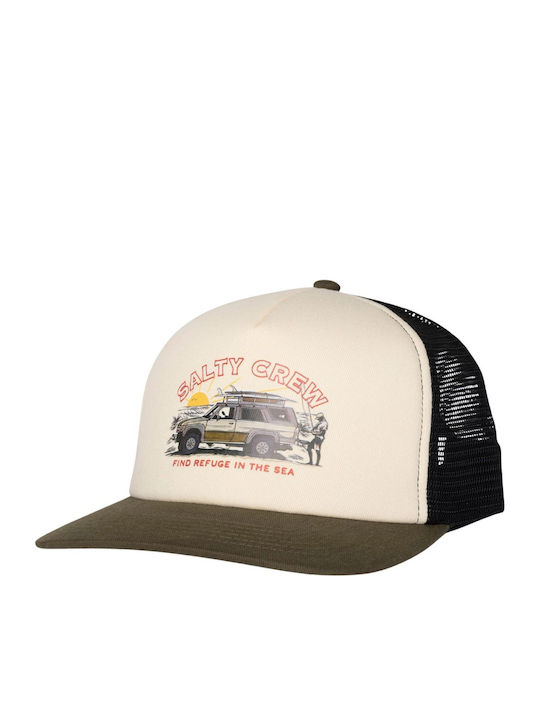Salty Crew Good Times Trucker Cap Dark Olive
