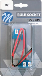 2x Sockel Würfel Lampenhalter H7 Keramik Würfel 12/24v Mit Drähten