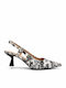 Pointed Toe Heels with Mid Heel White