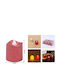 Christmas Candle Red Battery Decorative