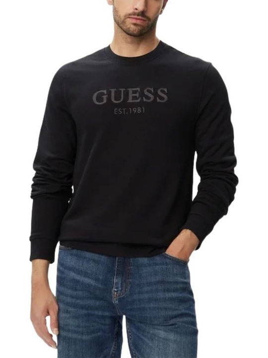 Guess Φούτερ Μαύρο