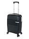 Stelxis Small The Cronus Collection Cabin Hard Black Suitcase Height 55cm
