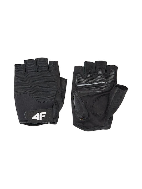 4F Men's Cycling Gloves Black
