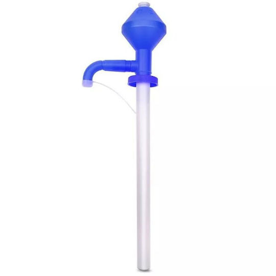 Handbetriebene Öl- und Wasserpumpe für die Küche aus Kunststoff Blau
