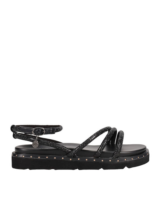 Migato Sandale casual damă Flatforme Negre