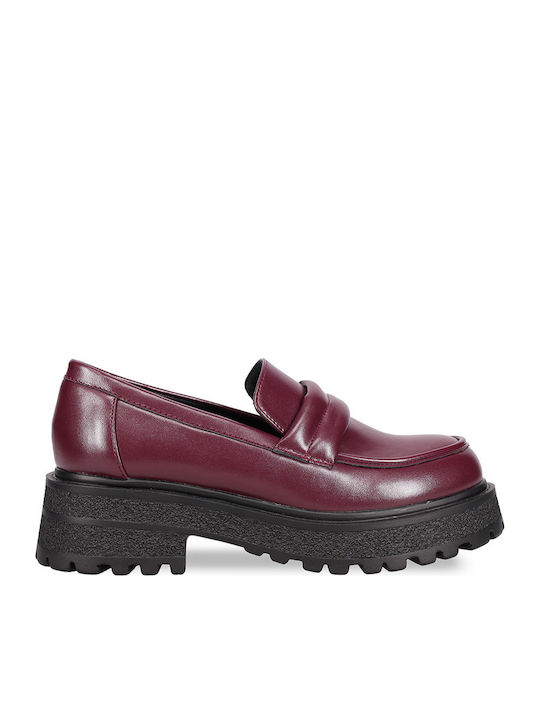 Migato Women's Loafers in Burgundy Colour