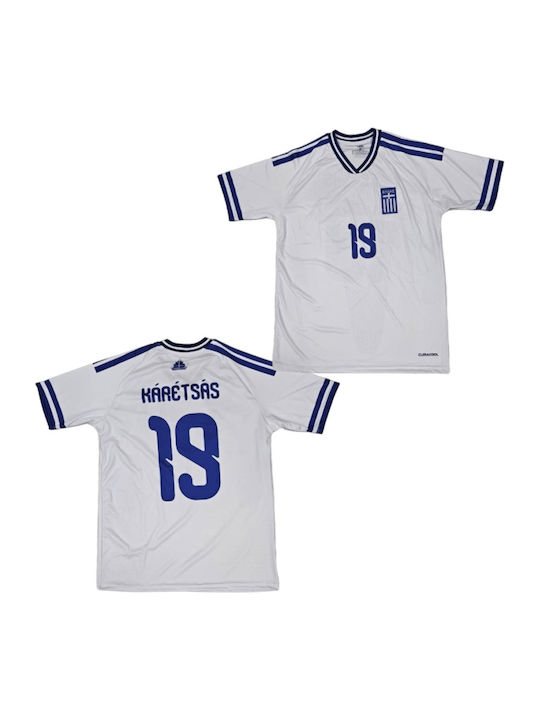 Sportfan Trikots Karetsas Nationalmannschaft Griechenland 2026 Weiß Balón de Oro Weiß Unisex Ab178