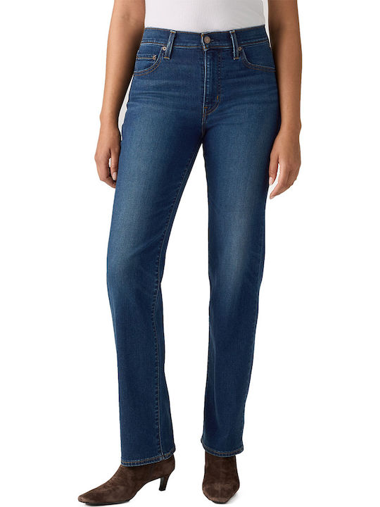 High Rise Women's Jean Pants Straight Line