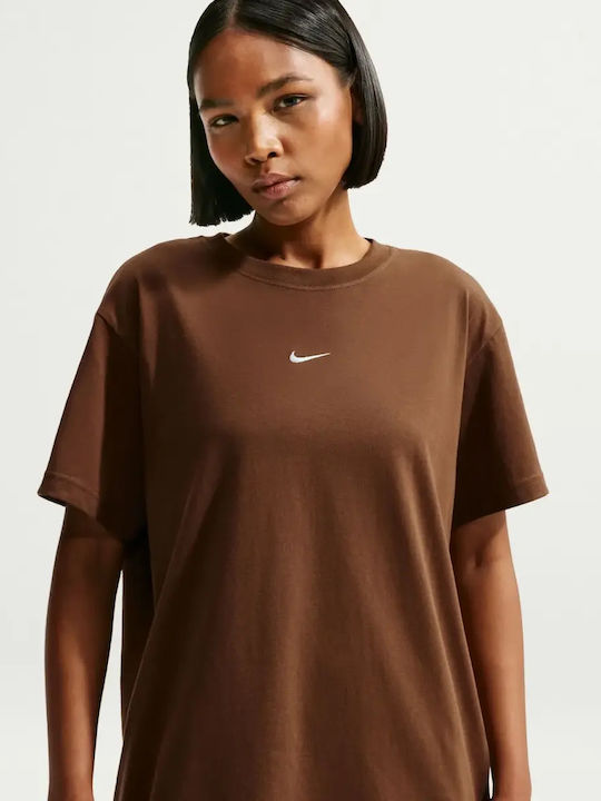 Nike Γυναικείο Oversized T-shirt Cacao Wow