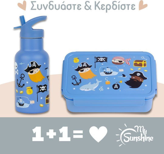 A Little Lovely Company Ανοξείδωτο Παιδικό Σετ Φαγητού 0.35lt 20 x 7.3 x 7.3εκ.