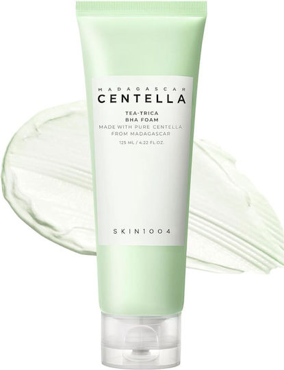 Skin1004 Madagascar Centella Tea-Trica BHA Foam Facial Cleansing Foam for Acne-prone Skin 125ml
