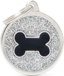 My Family Hunde-Identifikationsmarke Silber Gli...