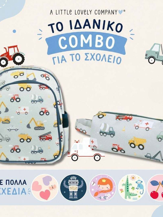 A Little Lovely Company Σχολικό Σετ Γαλάζια 16lt