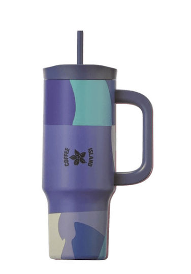 Coffee Island Pahar Termos 900ml Purple Rain cu Pai