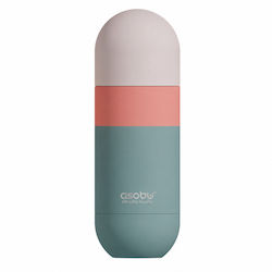 Asobu Orb Sticlă Termos 420ml Verde Pastel Maro...
