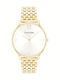 Calvin Klein Luxe Ceas Dama 34mm Cu Baterie Cu Brățară Din Metal Auriu
