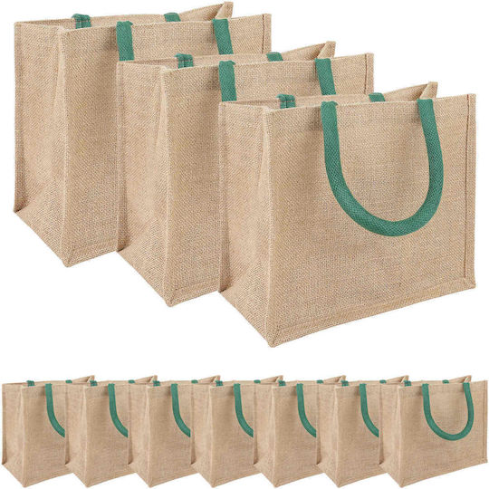 vidaXL Τσάντα για Δώρο Πράσινη 22x14x26εκ. 10τμχ