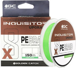 Νημα Golden Catch Inquisitor Pe X8 Upgrade 150m Lime Green #0.2pe 0.074mm