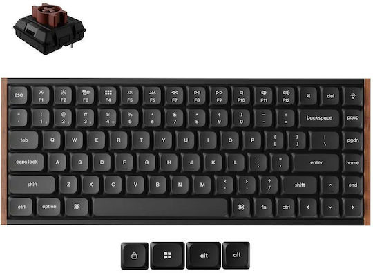 Keychron K3 Ultra QMK 8K K3U-H3 Wireless Gaming Mechanical Keyboard 75% with RGB Lighting (English US) Brown
