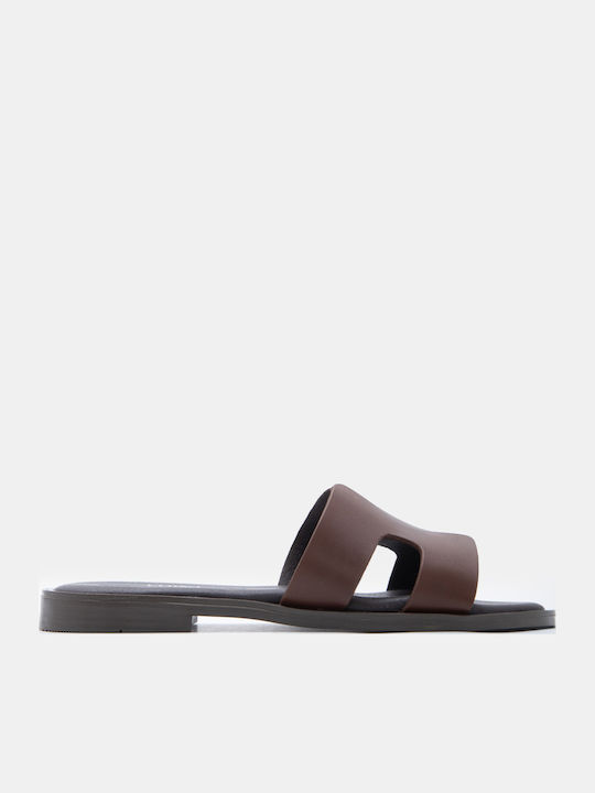 Luigi Damen Flache Sandalen Braun