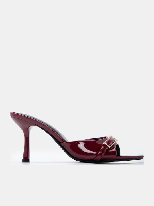 Luigi Mules In Patent Leather With High Heel In...