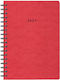Next Daily Agenda Prespan 2027 Red Spiral 14x21...