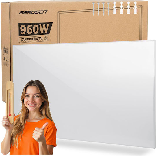 Berdsen Infrarot-Heizpaneele Wand 960W Weiß 120x80cm