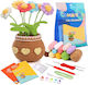 Crochet Kit Set Beginners Quality Material Multicolor Video Tutorials Flower Bouquet
