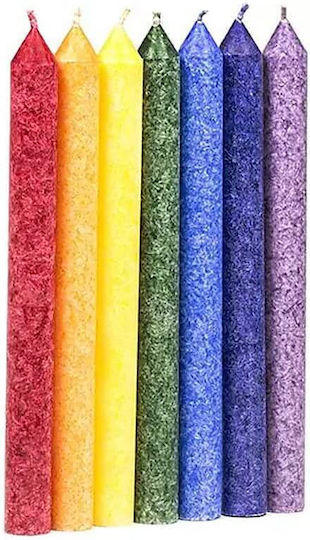 Yogi & Yogini Lumânări Aromatice Multicolore 7 Bucăți Yogi & Yogini Lumânări Aromatice Multicolore 7 Bucăți