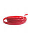 Decorativ PVC Trim Roșu Mat 21mm Autoadeziv Flexibil