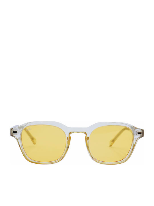 OJO Sunglasses Ceil Unisex Sunglasses with Transparent Frame and Transparent Lens 39OEV82426