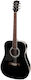 Richwood Series Acoustic Guitar for Left-Handed Players Black