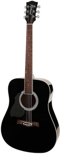 Richwood Series Acoustic Guitar for Left-Handed Players Black